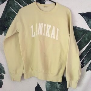 brandy melville yellow lanikai sweater